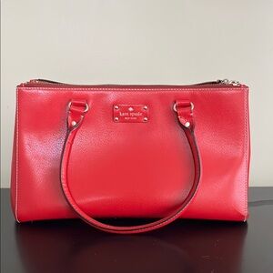 Kate Spade New York large leather satchel bag